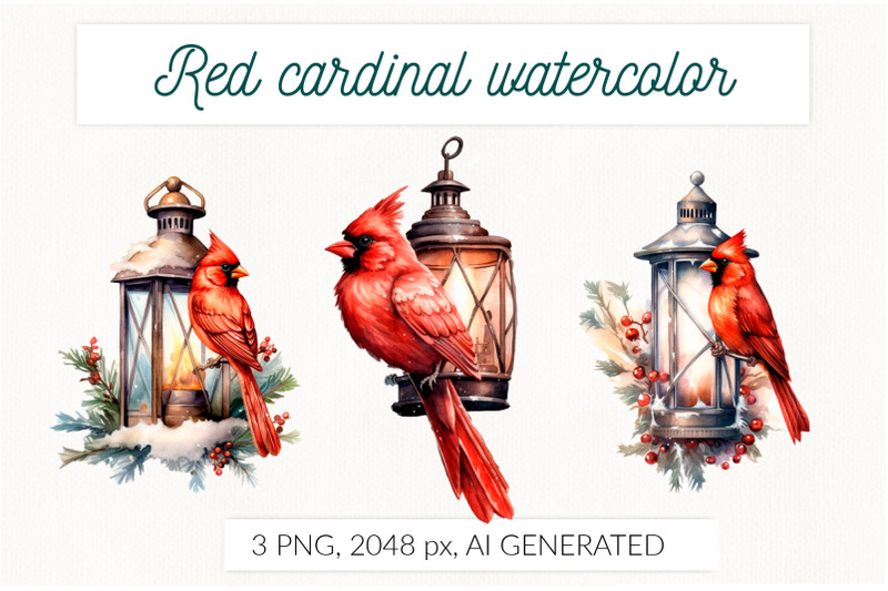 memorial-lantern-red-cardinal-ai-generative-remembering-png
