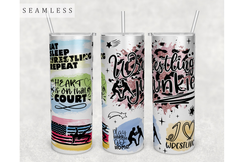 wrestling-quotes-tumbler-wrap-20-oz-skinny-tumbler-sublimation-design