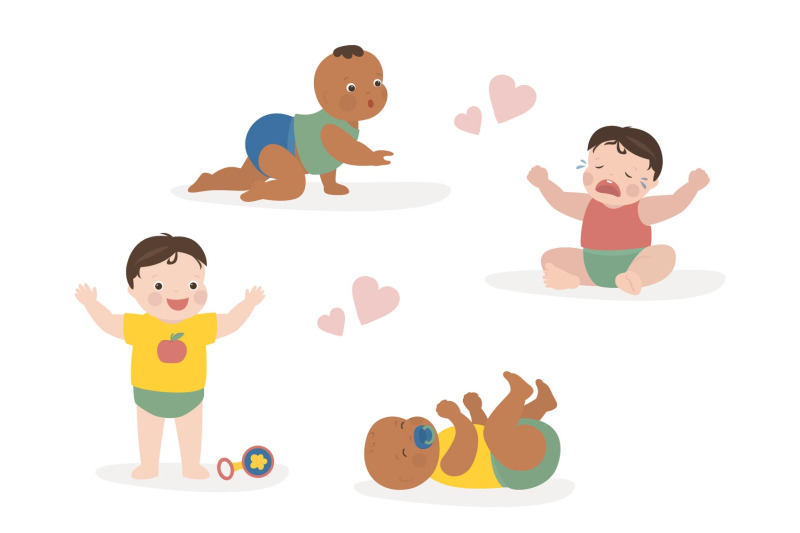 multiethnic-infant-kids-set