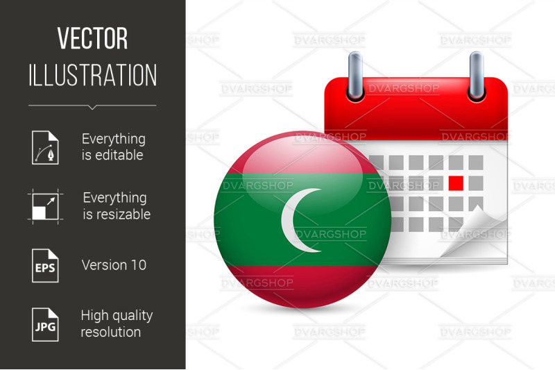 icon-of-national-day-in-maldives