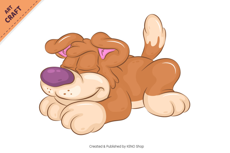 sleeper-cartoon-dog-clipart