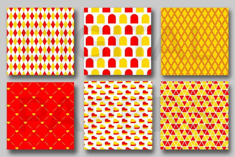 red-and-yellow-seamless-pattern-digital-papers