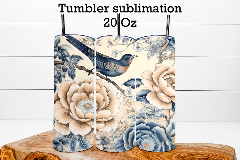 flower-bird-tumbler-wrap-flower-tumbler-sublimation