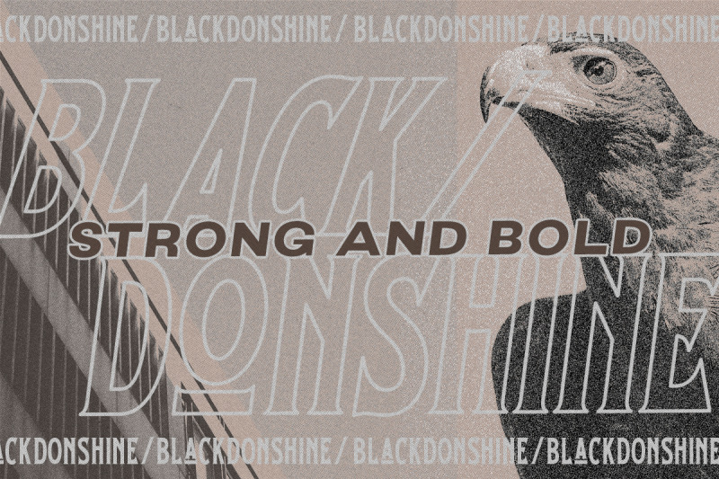 black-donshine-display-typeface