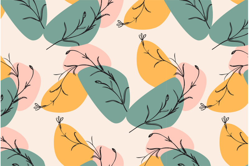 botanical-hand-drawn-floral-seamless-pattern-vintage-wildflower-plant