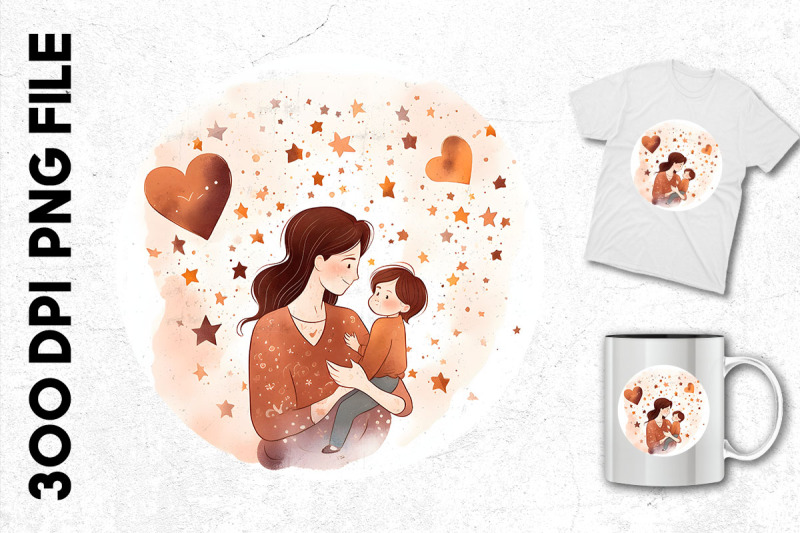 mom-holding-her-baby-clipart