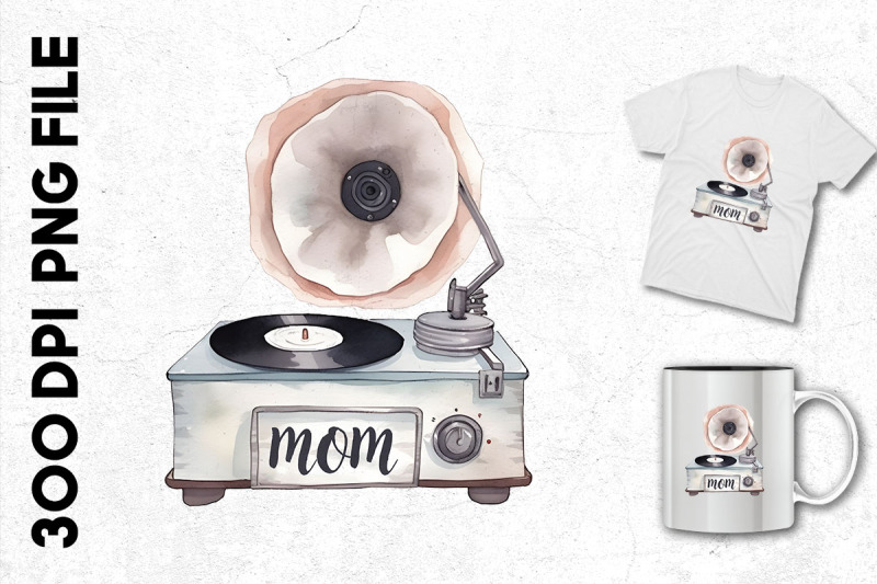 gramophone-with-mom-039-s-initial