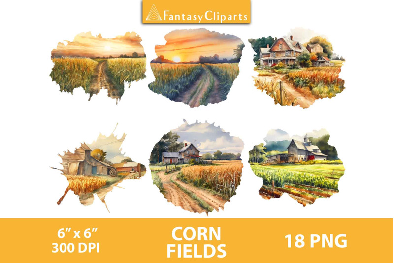 corn-fields-overlay-clipart-watercolor-corn-farm-png