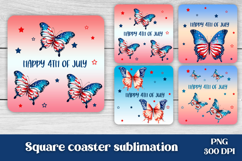 patriotic-square-coaster-sublimation-4th-of-july-coaster