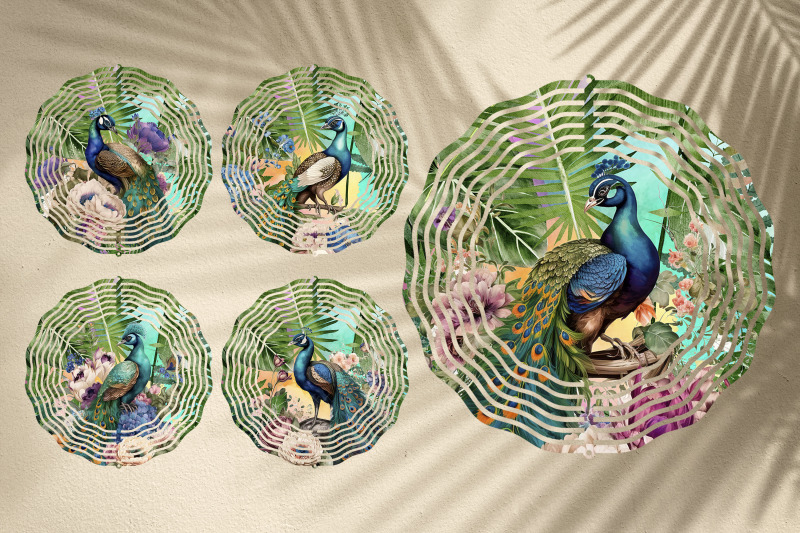 peacock-wind-spinner-sublimation-summer-wind-spinner-design