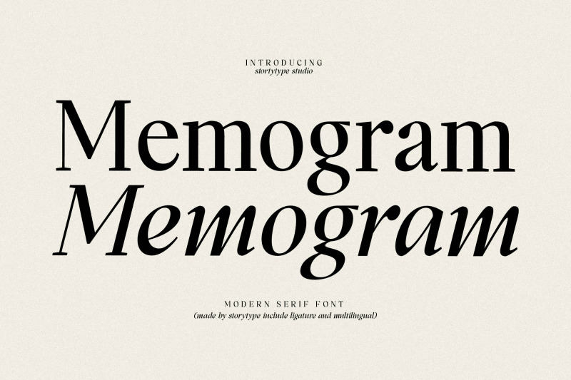 memogram-typeface