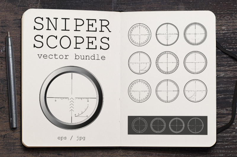 sniper-scopes-vector-set-1