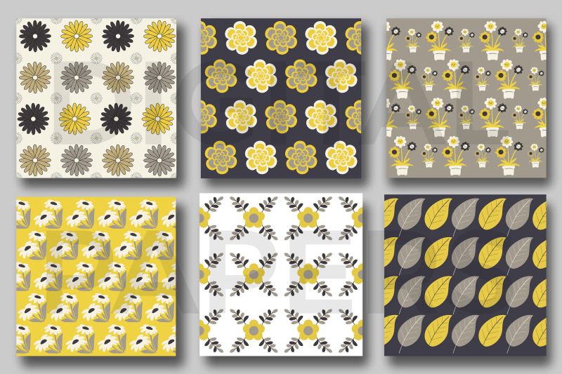 grey-amp-yellow-flowers-seamless-pattern-digital-papers