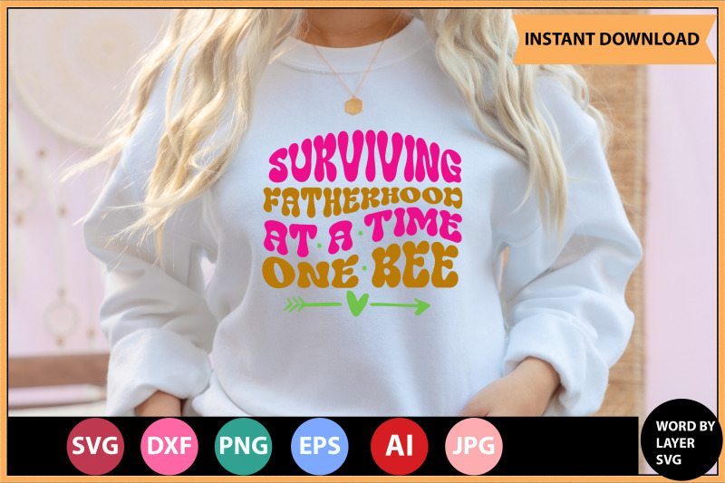 surviving-fatherhood-at-a-time-one-bee-svg-cut-file-design