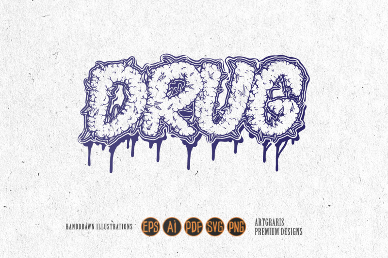 dripping-drug-lettering-word-cannabis-smoke-effect-monochrome