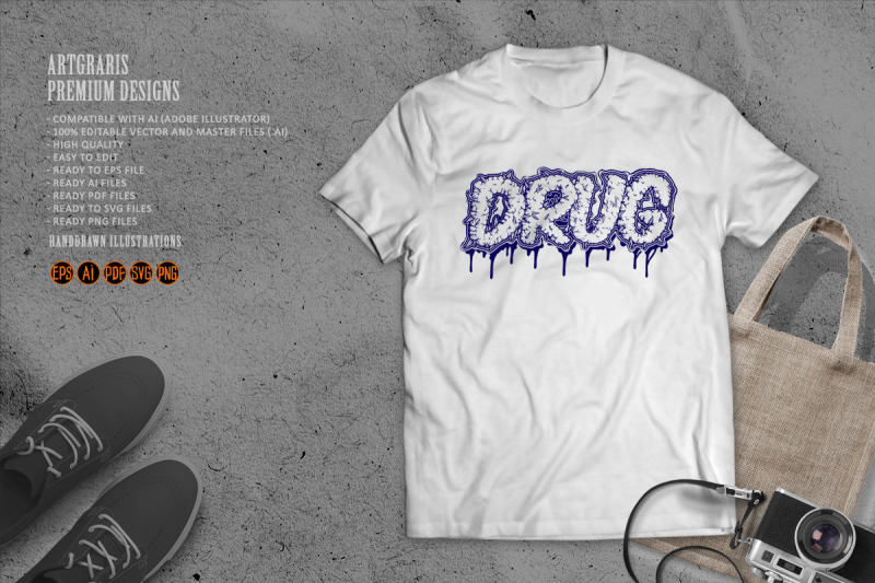 dripping-drug-lettering-word-cannabis-smoke-effect-monochrome