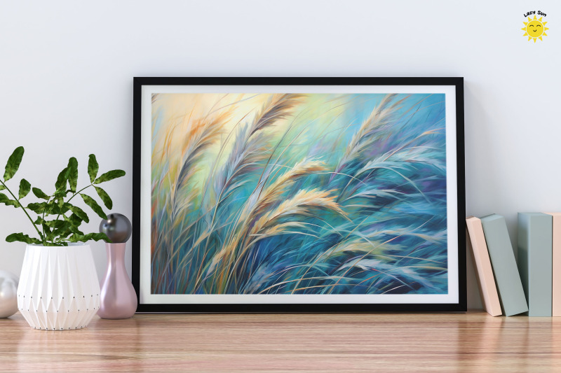 watercolor-grasses-swaying-backgrounds