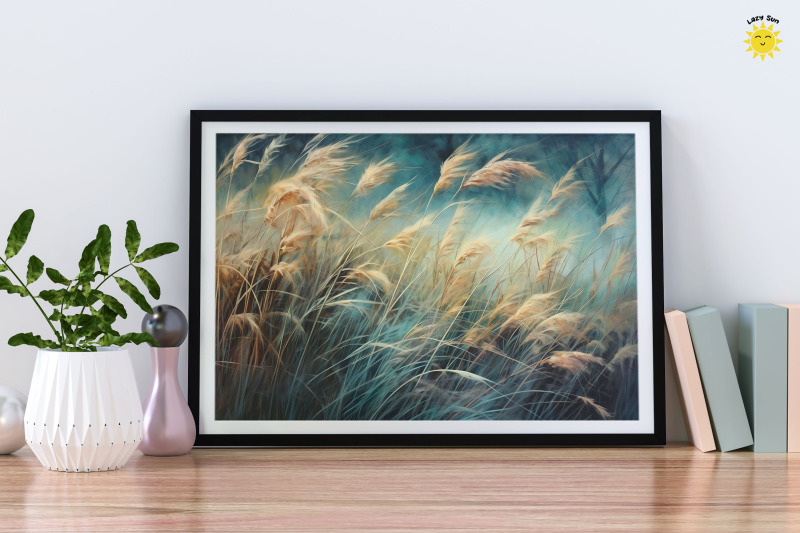 watercolor-grasses-swaying-backgrounds