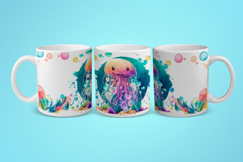 sublimation-mug-design-cute-jellyfish-png-file