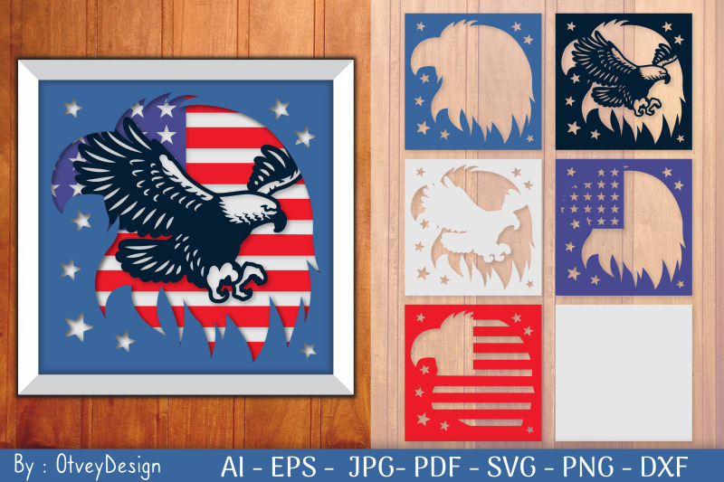 bird-eagle-usa-shadow-box-layered-papercut