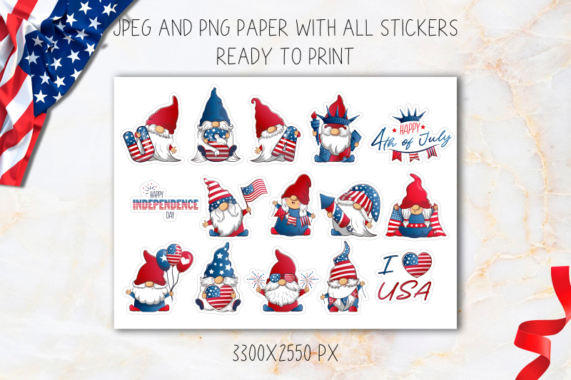 patriotic-gnomes-stickers-4th-of-july-gnomes-clipart