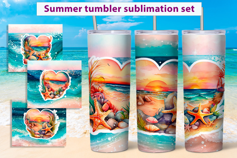 summer-car-tumbler-wrap-sublimation-bundle-beach-tumbler-png