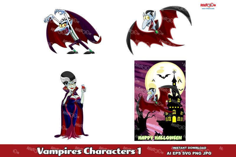 vampires-mascot-cartoon-characters-1