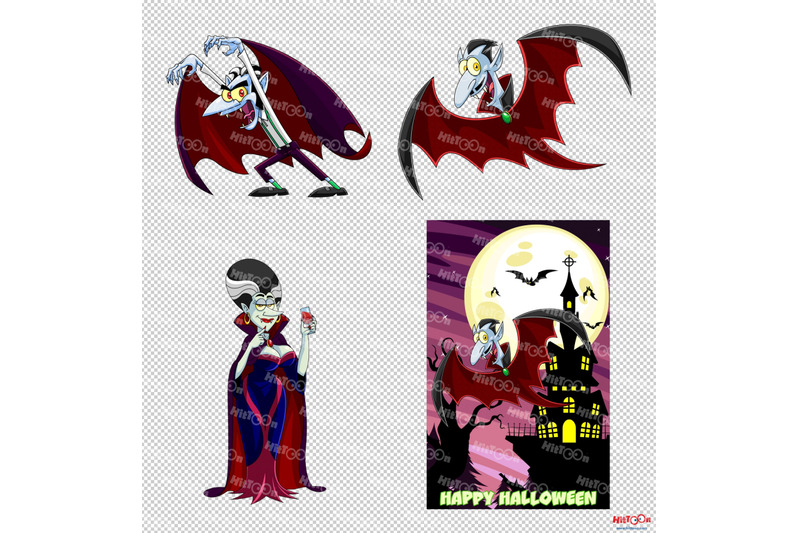 vampires-mascot-cartoon-characters-1