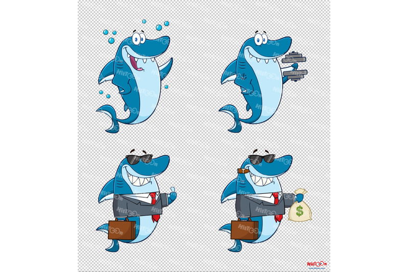 shark-cartoon-mascot-characters-1