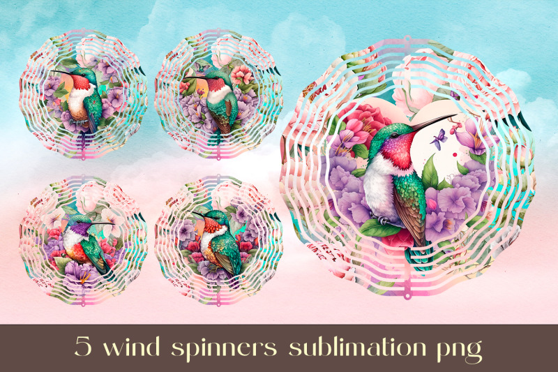 hummingbird-wind-spinner-sublimation-floral-animal-design