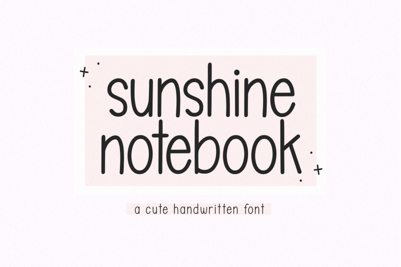 sunshine-notebook-cute-handwritten-font