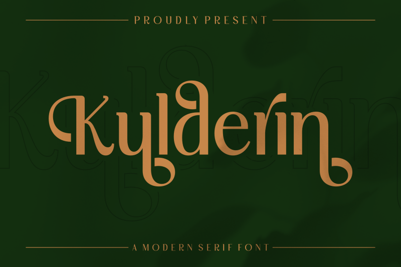 kulderin-typeface