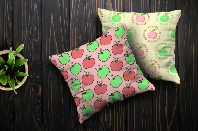 cute-apples-seamless-pattern-digital-papers