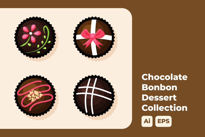 set-of-chocolate-bonbon-dessert-graphic