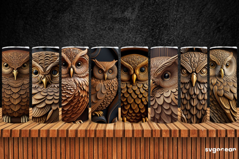 tooled-leather-owl-tumbler-skinny-20-oz-sublimation