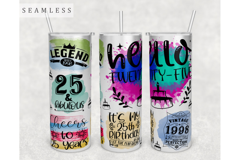 25th-birthday-tumbler-wrap-20-oz-skinny-tumbler-sublimation-design