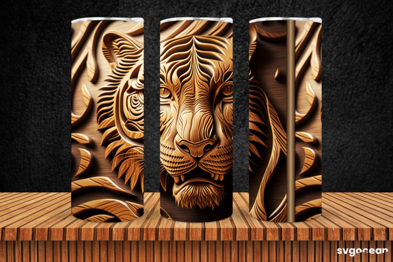 tiger-tumbler-sublimation-skinny-20-oz-tooled-leather