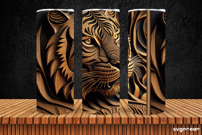 tiger-tumbler-sublimation-skinny-20-oz-tooled-leather