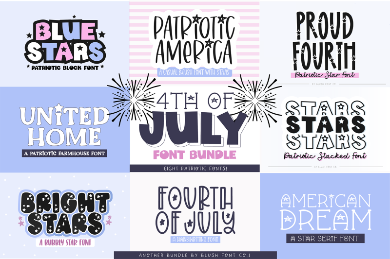 4th-of-july-font-bundle