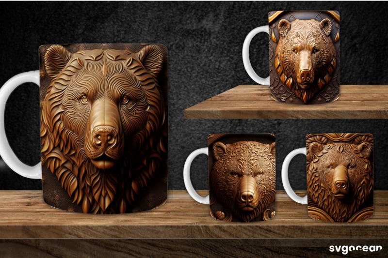 tooled-leather-bear-mug-11-oz-sublimation