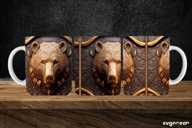 tooled-leather-bear-mug-11-oz-sublimation