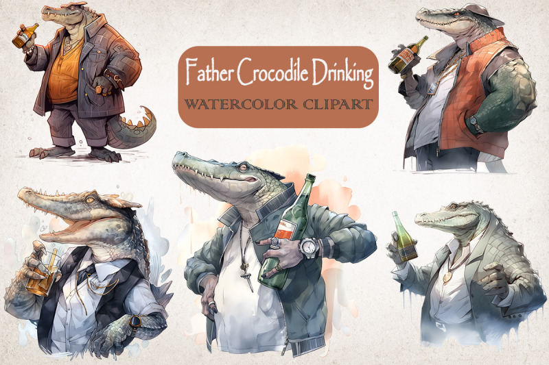 father-crocodile-loves-drinking-bundle