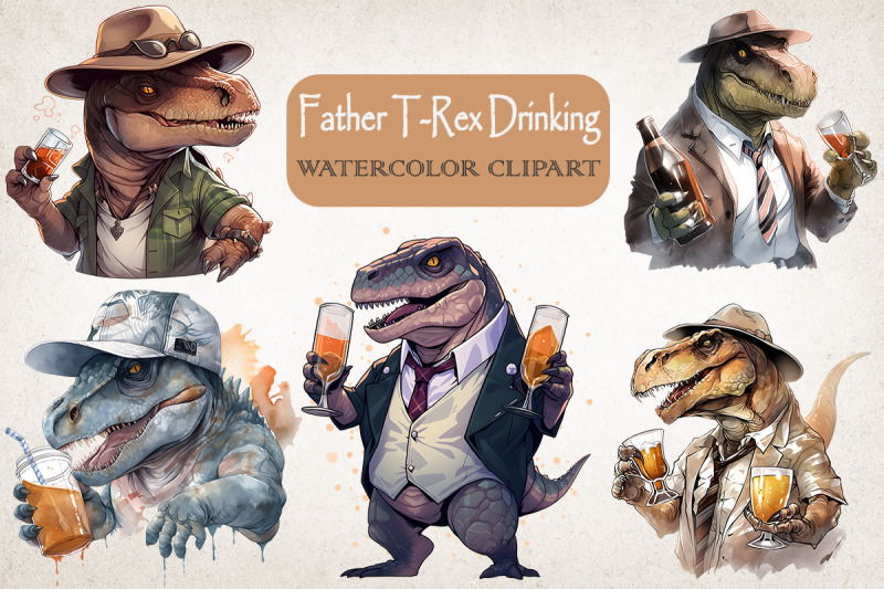 father-t-rex-dinosaur-drinking-bundle