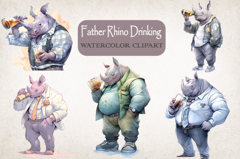 father-rhino-loves-drinking-bundle