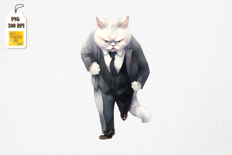 father-cat-in-suit-watercolor-bundle