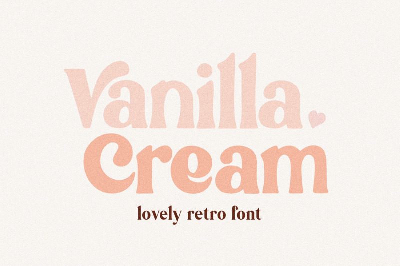 vanilla-cream-cute-retro-font
