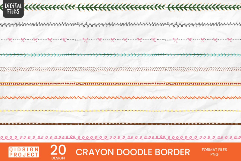 crayon-doodle-border-20-variations