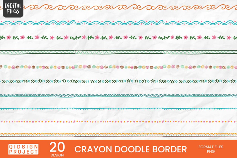 crayon-doodle-border-20-variations