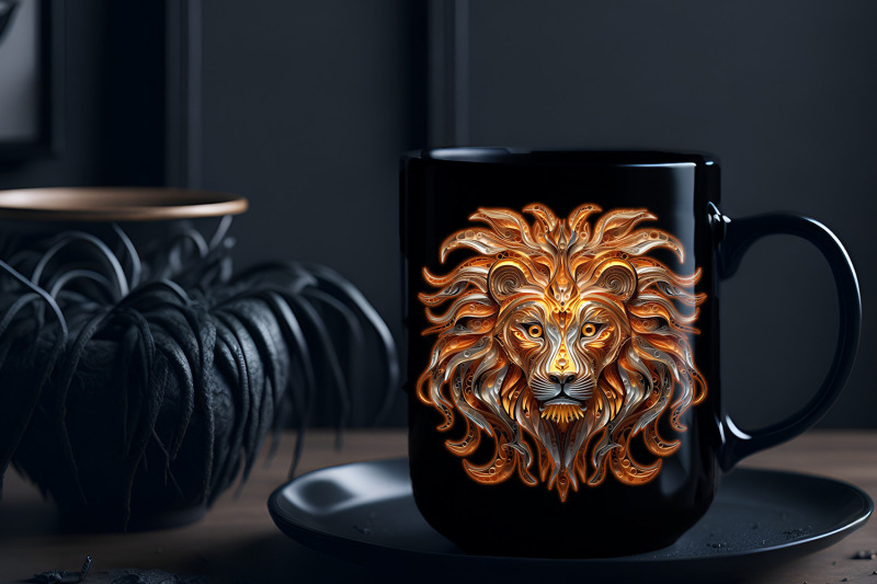 lion-zodiac-sign-paper-quilling-png-file