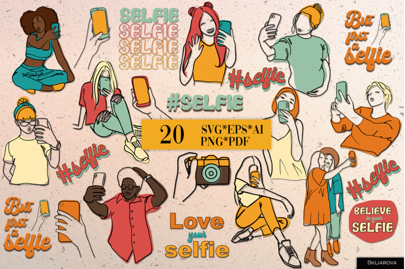 selfie-svg-png-eps